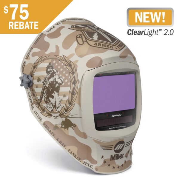 Miller Digital Infinity Welding Helmet w/ ClearLight 2.0 Lens, Honor - 280054