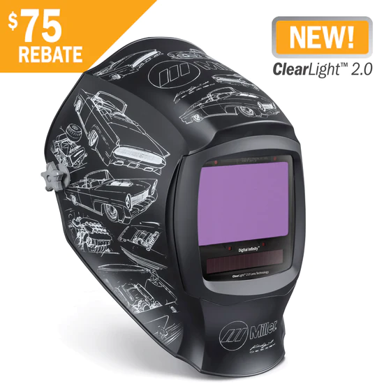 Miller Digital Infinity Welding Helmet w/ ClearLight 2.0 Lens, KINDIG