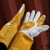 Black Stallion Cowhide MIG Glove w/ Reinforced Palm & Thumb - GM1611-WT - Image 5